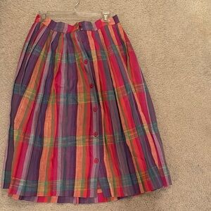 Colorful Striped Women's Skirt